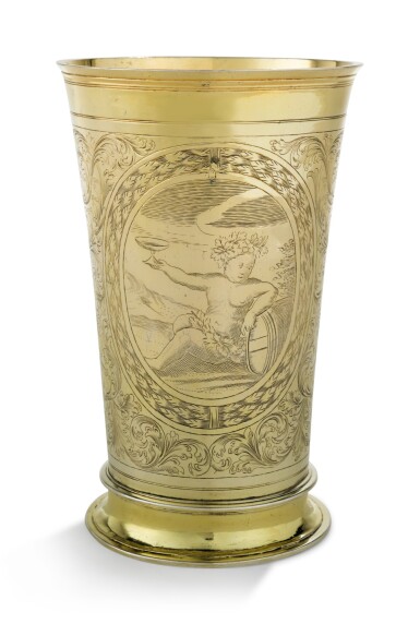 View full screen - View 1 of Lot 13. A German Silver-Gilt Tall Beaker, Georg Lotter III, Augsburg, 1699-1703.