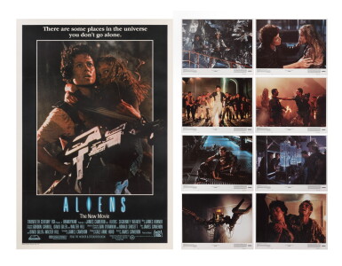 View full screen - View 1 of Lot 75. Aliens (1986), international poster, British, and set of 8 lobby cards, US.