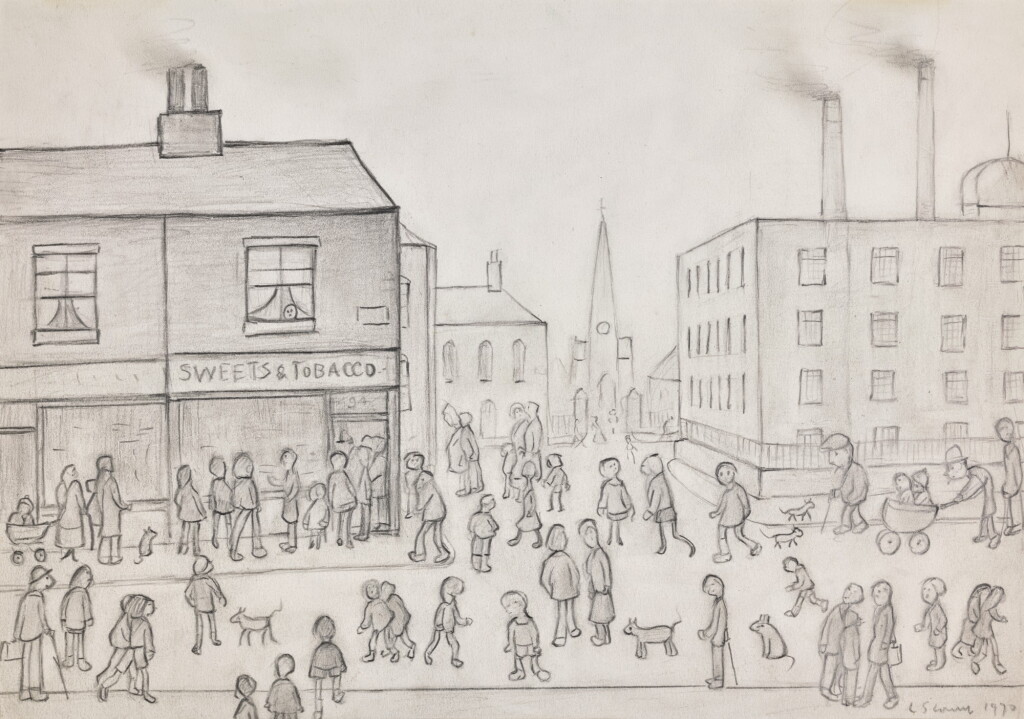 Voir en plein écran - Voir 1 du lot 626. LAURENCE STEPHEN LOWRY, R.A. | THE CORNER SHOP.
