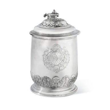 View full screen - View 1 of Lot 488. A William III Silver Tankard, William Lukin, London, 1701.