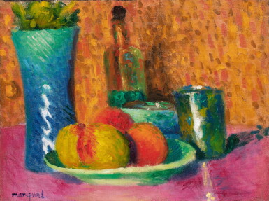 View full screen - View 1 of Lot 32. ALBERT MARQUET | NATURE MORTE AUX POMMES.