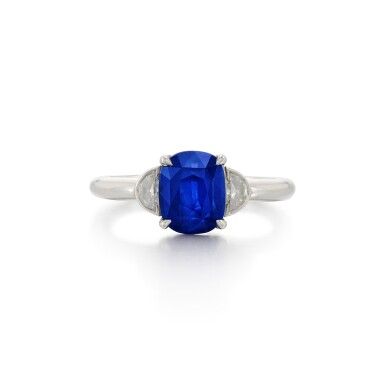 View full screen - View 1 of Lot 899. Sapphire and Diamond Ring.