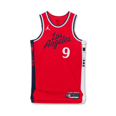 View full screen - View 1 of Lot 136. Trentyn Flowers Los Angeles Clippers 2024-2025 Emirates NBA Cup Game Issued Icon Edition Jersey .