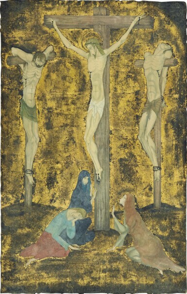 View full screen - View 1 of Lot 766. Léonard Tsugouharu Foujita 藤田嗣治 | Crucifixion 十字架.