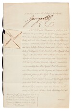 George IV, as Prince Regent | Document signed, authorising Wellington to negotiate at the Congress of Vienna, 1815