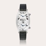 Tonneau Two Time Zones "CPCP", Reference 2487 | A limited edition platinum dual time zone wristwatch, Made to commemorate the handover of Macau to China, Circa 1999