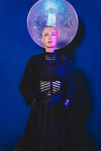 View full screen - View 1 of Lot 586. Hanson Robotics | Sophia Facing the Singularities 索菲亞面對奇點.