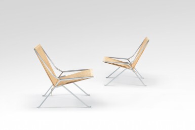 View full screen - View 1 of Lot 69. Paire de fauteuils, modèle PK25.