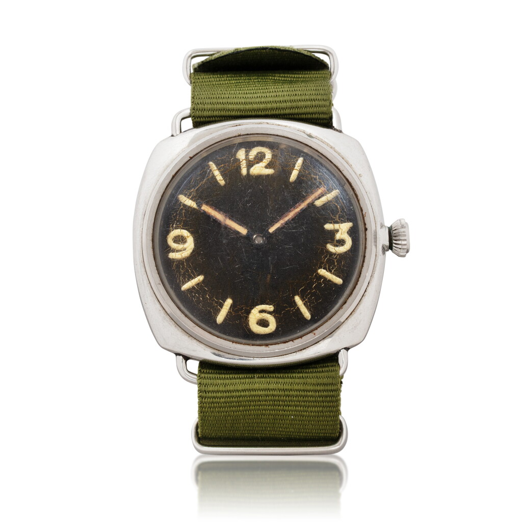 View full screen - View 1 of Lot 1003. Radiomir Montre bracelet en acier | Stainless steel wristwatch Vers 1940 | Circa 1940.