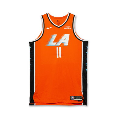 View full screen - View 1 of Lot 59. Brook Lopez Los Angeles Clippers 2025-2026 Game Worn City Edition Jersey .