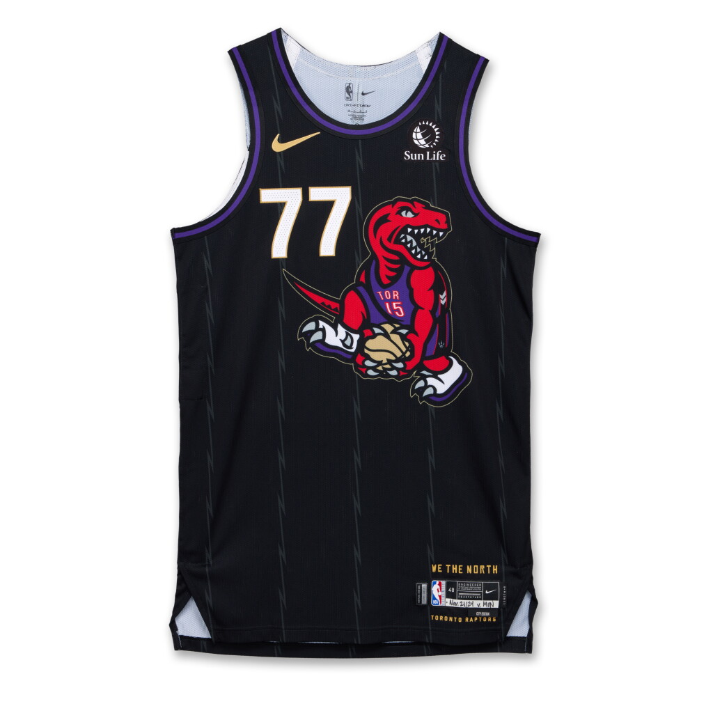 View full screen - View 1 of Lot 233. Jamison Battle Toronto Raptors 2024-2025 Game Worn City Edition Jersey.