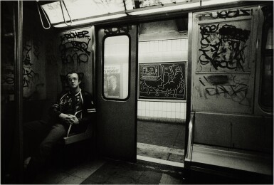 View full screen - View 1 of Lot 439. Keith Haring, New York Subway, 1983.