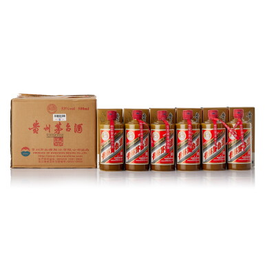 View full screen - View 1 of Lot 9427. 2013年產 "飛天牌" 精品貴州茅台酒 (原箱) Kweichow Flying Fairy Moutai Jingpin 2013 (6 BT50).