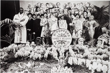 View full screen - View 1 of Lot 45. MICHAEL COOPER | Sgt Pepper's Lonely Hearts Club Band, 1967, silver print, numbered 1/25.