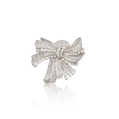 View full screen - View 1 of Lot 1695. Diamond Brooch | 鑽石 胸針.