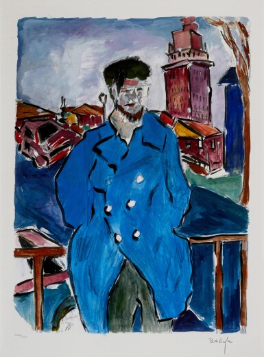 View full screen - View 1 of Lot 91. Man on a Bridge.