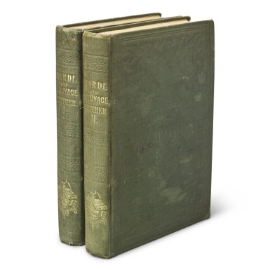 View full screen - View 1 of Lot 67. MELVILLE, HERMAN | Mardi: and A Voyage Thither. New York: Harper & Brothers, 1849.