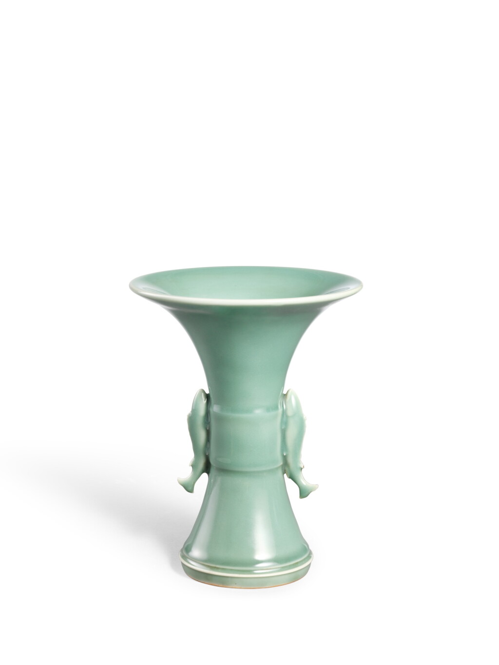 View full screen - View 1 of Lot 2073. A celadon vase, Nabeshima ware, Hizen, Edo period, late 17th – early 18th century | 青磁鮎耳瓶 肥前 鍋島藩窯 江戸時代中期 17世紀後半~18世紀.