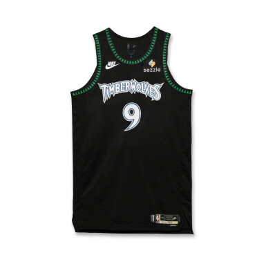 View full screen - View 1 of Lot 32. Johnny Juzang Minnesota Timberwolves 2025-2026 Game Issued Classic Edition Jersey.