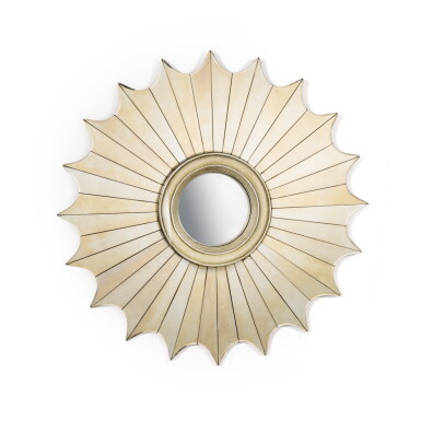View full screen - View 1 of Lot 212. FRENCH SCHOOL, 20TH CENTURY | SUN CONVEX MIRROR.