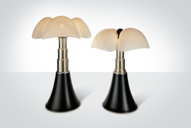 View full screen - View 1 of Lot 110. Pair of "Pipistrello" Table Lamps.