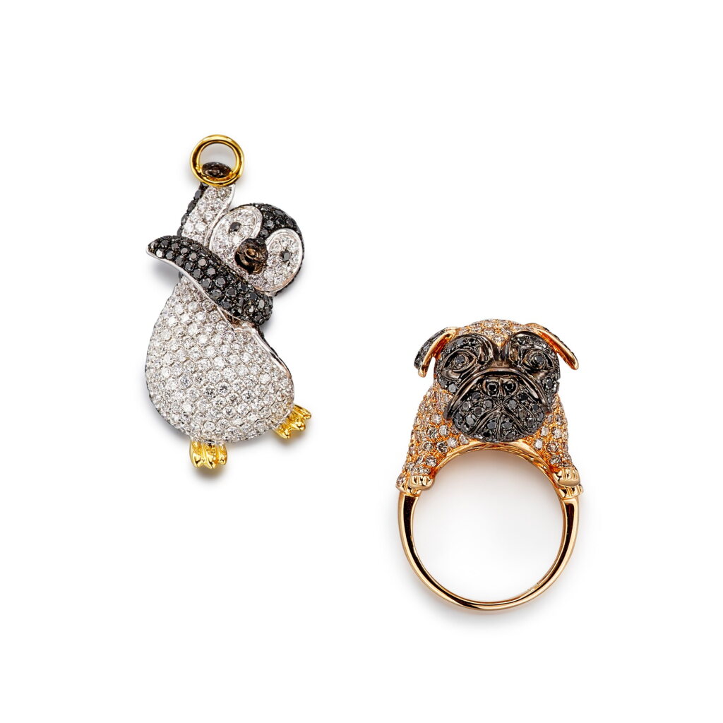 View full screen - View 1 of Lot 615. Diamond Ring and Pendant | 鑽石 戒指 及 掛墜.