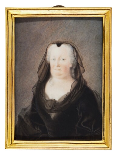 View full screen - View 1 of Lot 100. Portrait of Elisabeth Christine, Holy Roman Empress (1691-1750), circa 1745.