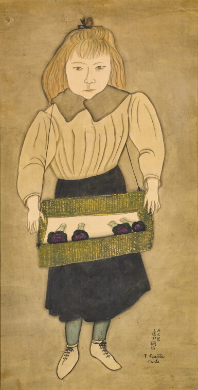 View full screen - View 1 of Lot 80. LÉONARD TSUGUHARU FOUJITA | VENDEUSE DE VIOLETTES.