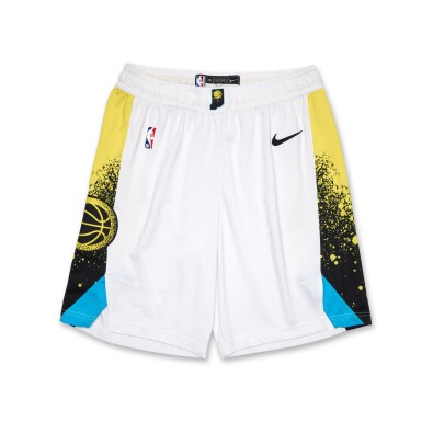 View full screen - View 1 of Lot 51. Bennedict Mathurin Indiana Pacers 2025 NBA Playoffs Eastern Conference Semifinals Game Worn City Edition Shorts | Game 3 | Matched to 4 Playoff Games .