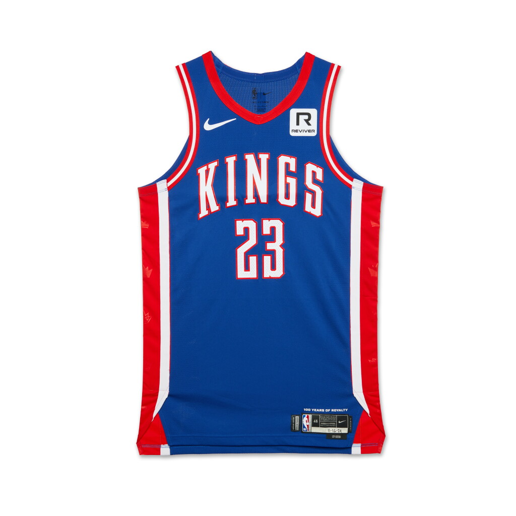 View full screen - View 1 of Lot 170. Keon Ellis Sacramento Kings 2024-2025 Game Worn City Edition Jersey .