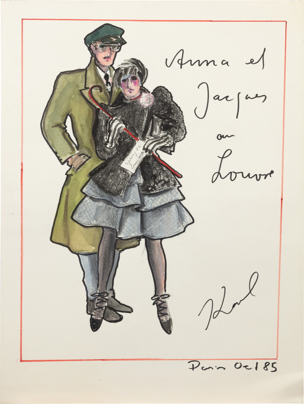 全螢幕檢視 - 查看567Anna et Jacques au Louvre, 1985的1