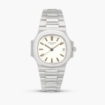 Nautilus, Reference 3800/1 | A white gold bracelet watch with date, Circa 1990