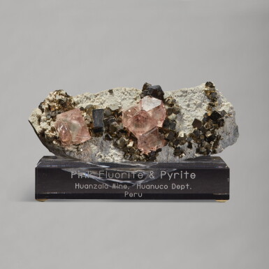 View full screen - View 1 of Lot 231. An Important Fluorite on Pyrite.