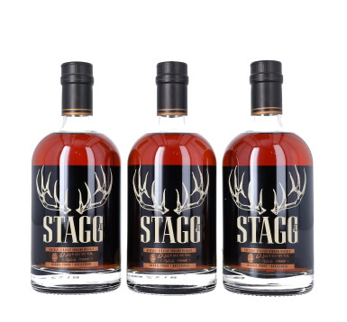 View full screen - View 1 of Lot 737. Stagg Jr 134.4 proof NV (3 BT75).