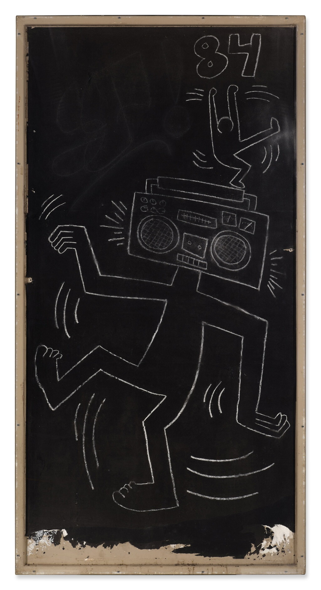 View full screen - View 1 of Lot 304. Untitled (Boombox Head).