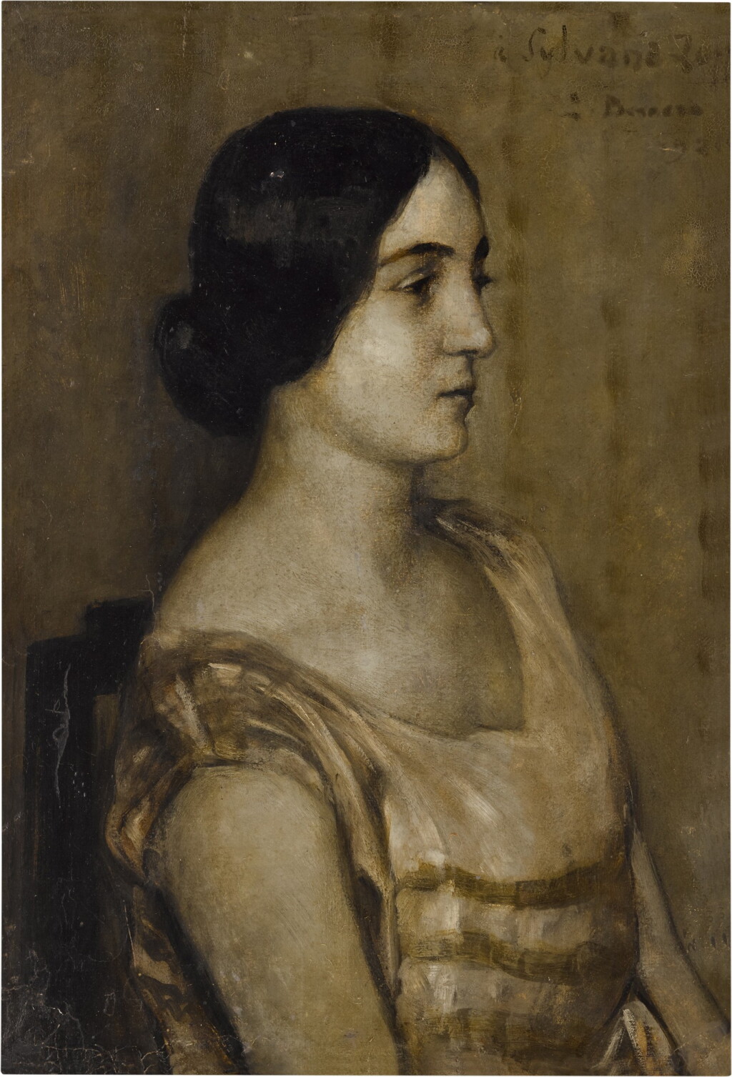 View full screen - View 1 of Lot 475. Portrait de Sylvana Lupo.