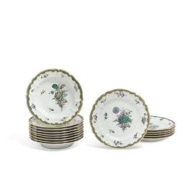 View full screen - View 1 of Lot 739. A Nymphenburg porcelain part dinner service, 20th century.