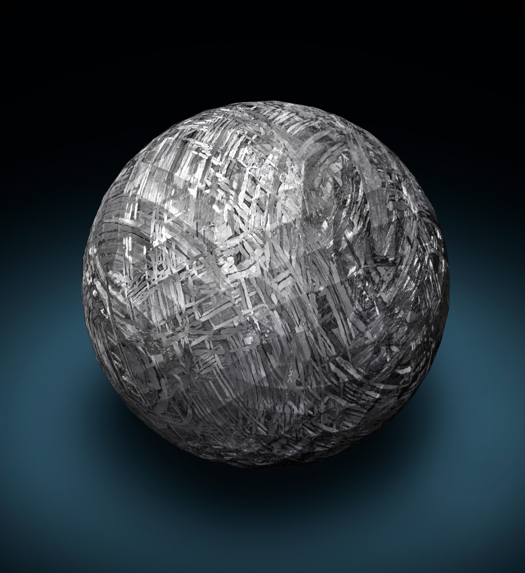 View full screen - View 1 of Lot 118. Seymchan Meteorite — Otherworldly Polyhedral Sculpture.