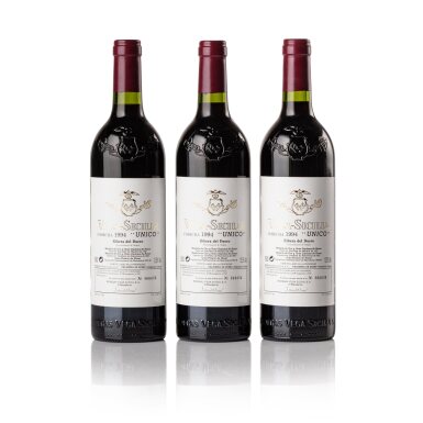 View full screen - View 1 of Lot 699. Vega Sicilia 'Unico' 1994 (3 BT).