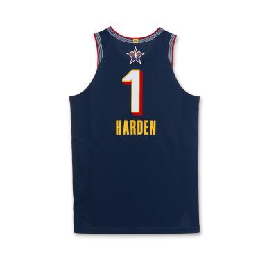 View full screen - View 1 of Lot 128. James Harden ‘NBA All-Star’ Prototype Jersey.