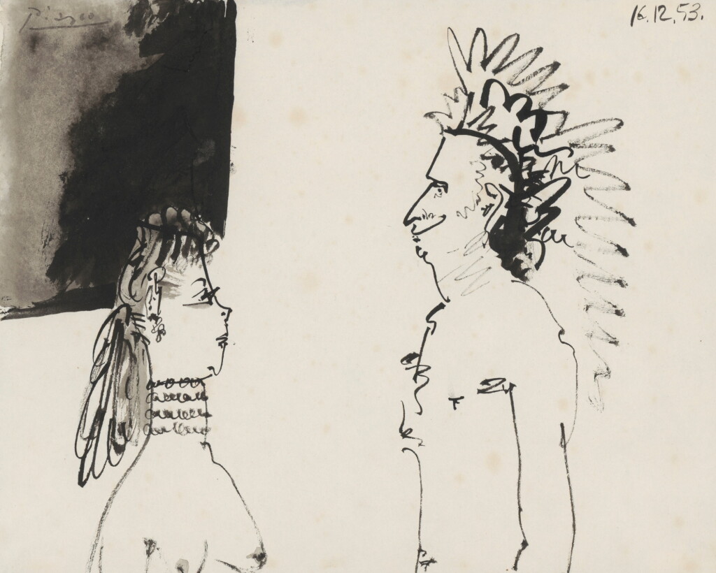View full screen - View 1 of Lot 196. Deux personnages.
