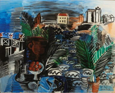 View full screen - View 1 of Lot 28. Nature morte devant la mer.