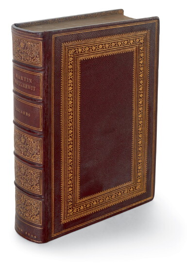 View full screen - View 1 of Lot 89. Dickens, Martin Chuzzlewit, first book edition, publisher's finely bound copy.