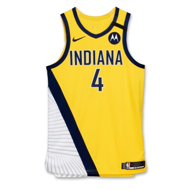 View full screen - View 1 of Lot 39. Victor Oladipo Indiana Pacers 2019-2020 Game Issued Statement Edition Jersey .