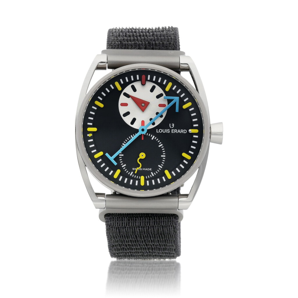 View full screen - View 1 of Lot 8001. Excellence Le Régulateur Louis Erard x Alain Silberstein II, Reference 85358TT02.BTT88, A limited edition titanium wristwatch, Made in collaboration with Alain Silberstein, Circa 2021 | 型號85358TT02.BTT88 限量版鈦金屬腕錶,與 Alain Silberstein 合製,約2021年製.