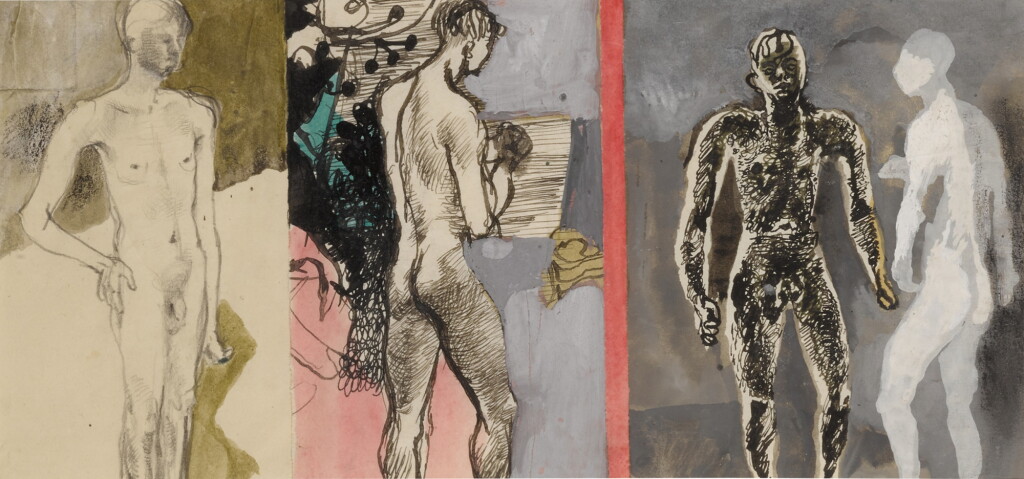 View full screen - View 1 of Lot 167. Four Male Figure Studies.