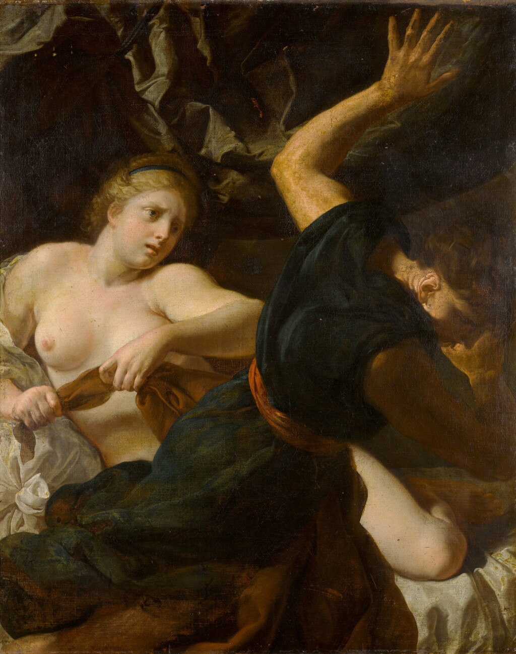 View full screen - View 1 of Lot 385. Joseph and Potiphar's wife.