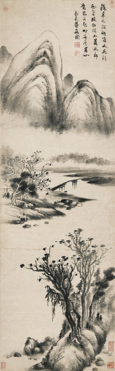 View full screen - View 1 of Lot 2548. Zhang Ruitu 1570-1641 張瑞圖 | Landscape 溪山秋晚圖.