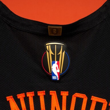View full screen - View 1 of Lot 9. OG Anunoby ‘NBA Cup Finals Championship Clinching’ New York Knicks 2025-2026 Game Worn Statement Edition Jersey .