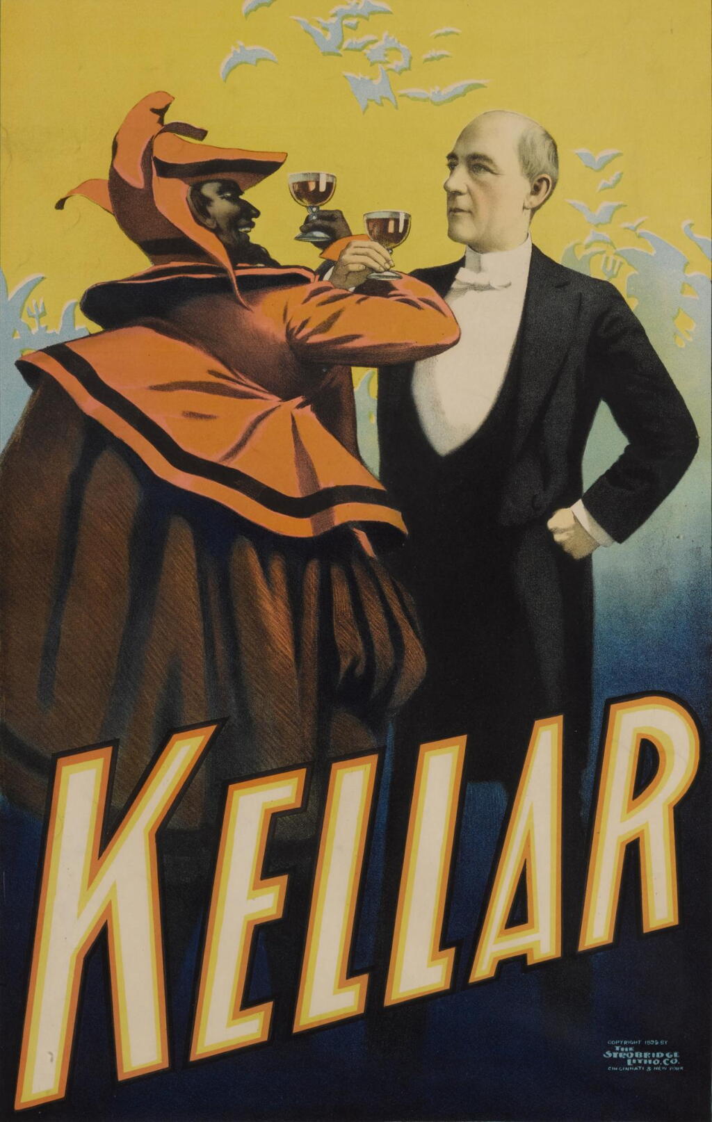 View full screen - View 1 of Lot 376. Kellar, Harry (Heinrich Keller) | Kellar toasting the Devil.